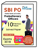 SBI PO Probationary Officer 10 Years Previous Year Paper with Solution 