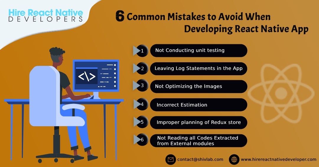 6 Common Mistakes to avoid when developing React native app