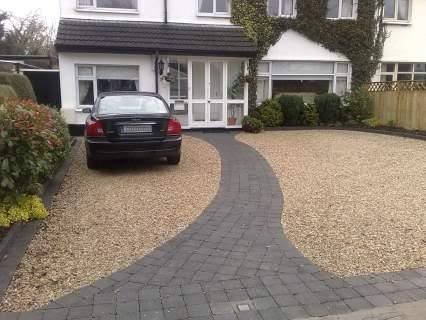 Gravel Driveway make your home beautiful from front.