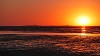 Einzigartige Momente der Sonnenuntergang vor Cuxhaven