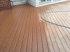 Severely Dirty Composite Deck After Cleaning