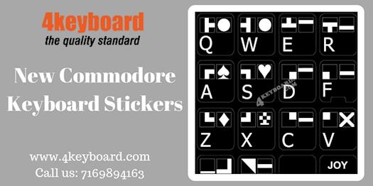 New Commodore Keyboard Stickers
