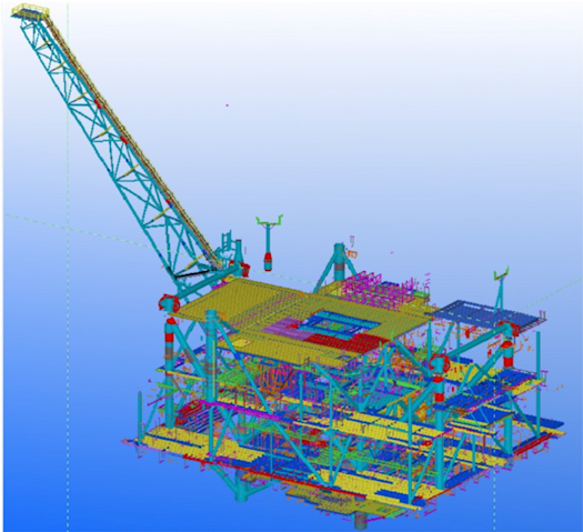 Structural Steel Detailing for Pipe and Tray Supports of Offshore Oil Platforms using Tekla