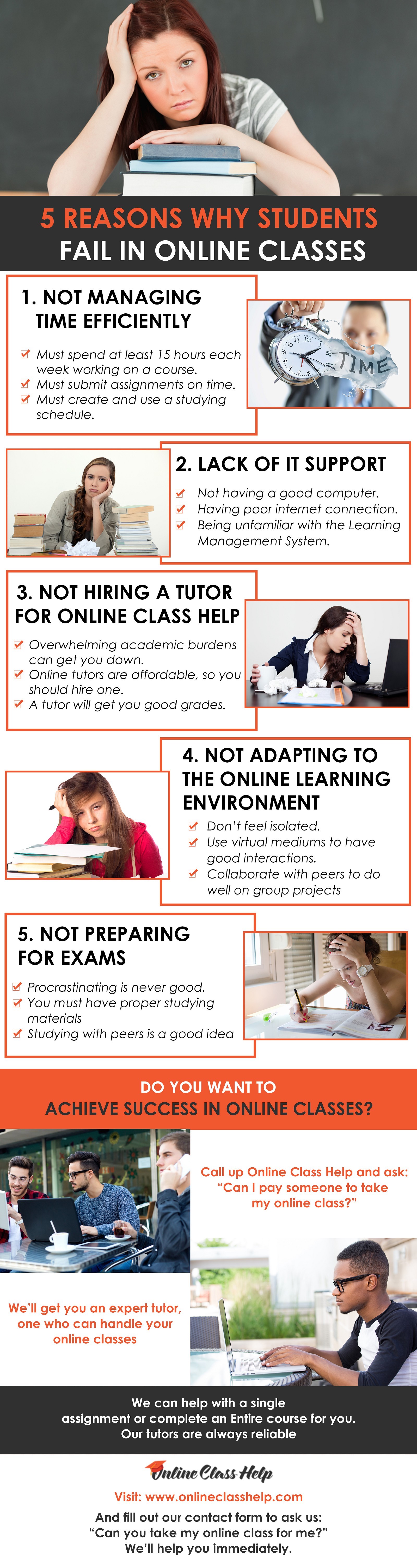 Infographic: Top Reasons Why Students Fail In Online Classes