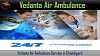 Vedanta Air Ambulance from Chandigarh to Delhi with all basic Medical facility