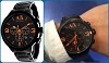Armani Exchange Black Dial Black Ion-plated Mens Watch AX1351