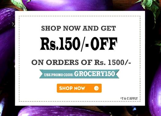 Online GROCERY150 OFFER on Needs the Supermarket