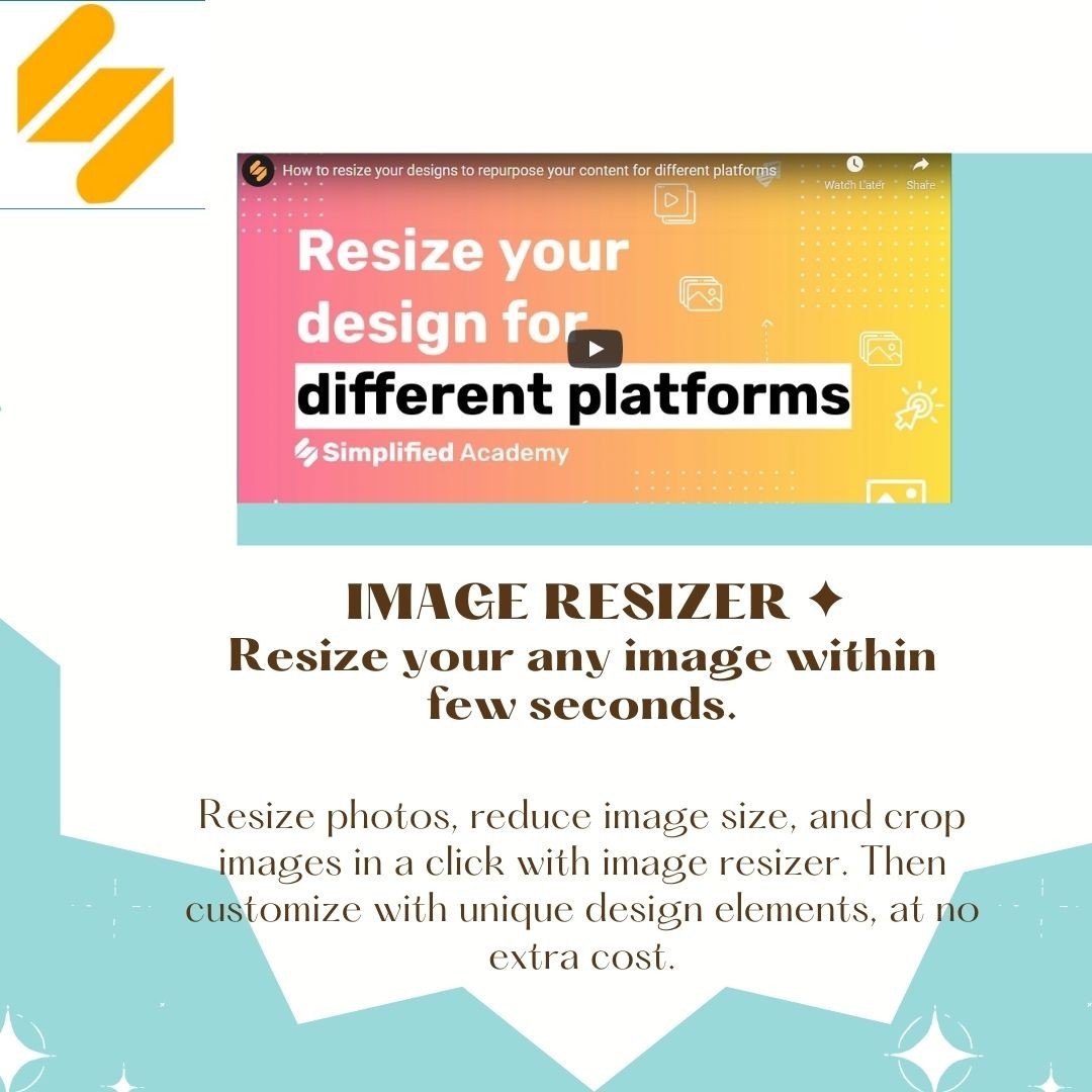 Resize any images and your owesome profile in a simple way. 