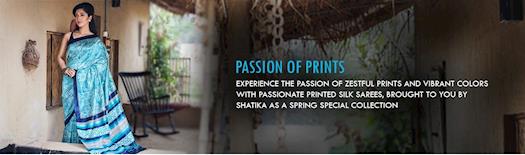 Shop for Printed Silk Sarees 