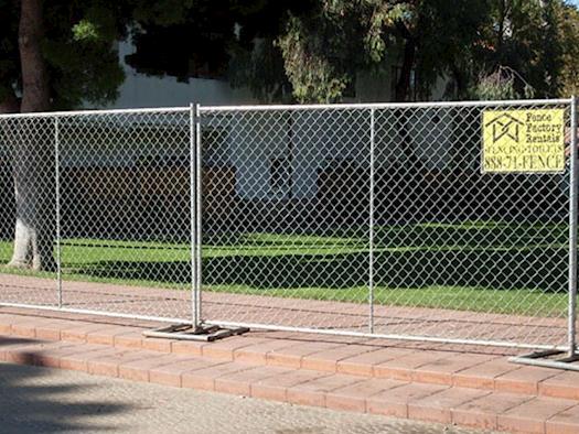 Freestanding Chain Link Panel with 100% Privacy for  Site Enclosures