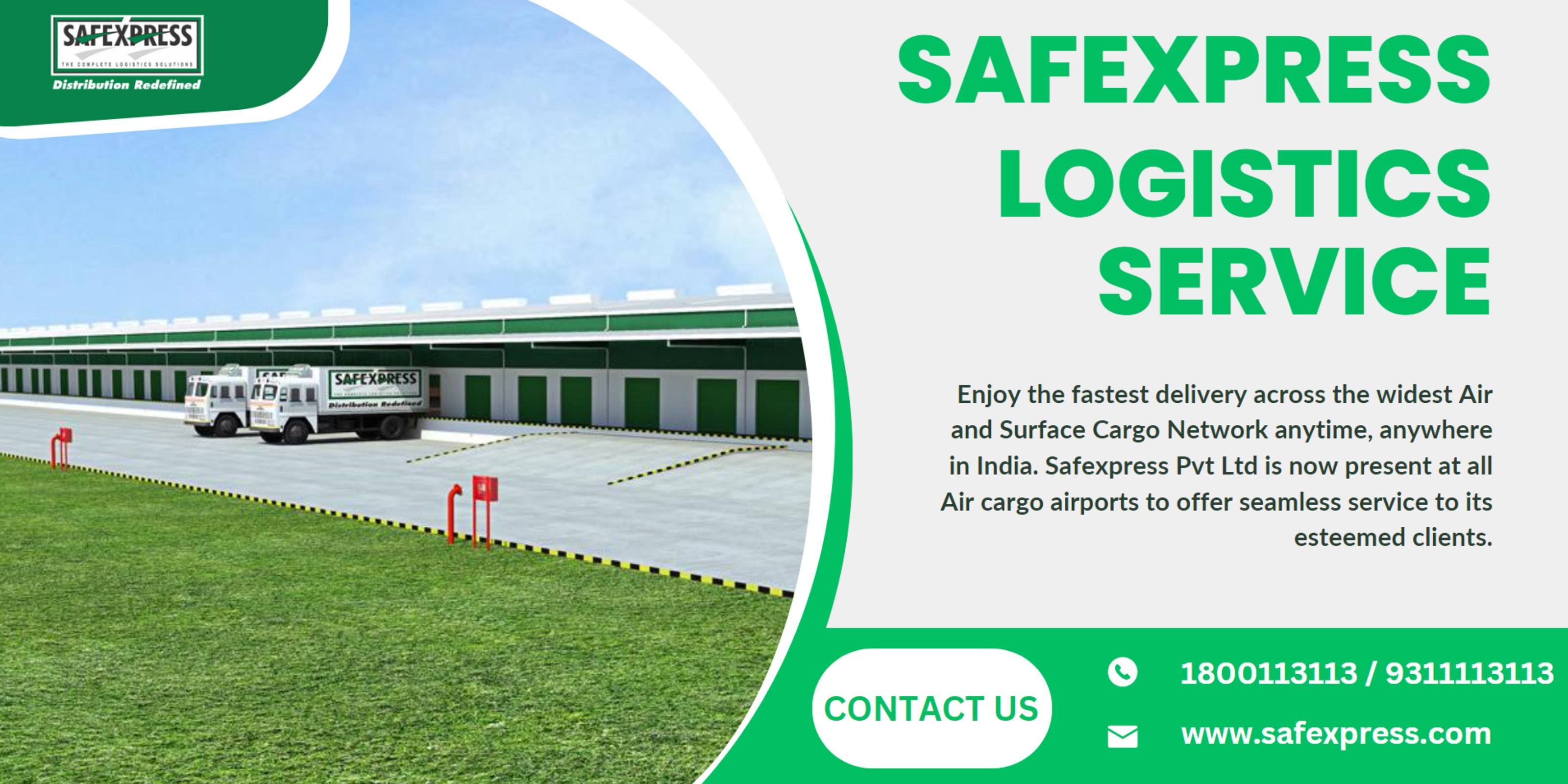 Book Best Logistics Service in India - Safexpress