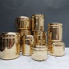 Zishta Brass Storage Set of 9 Containers - Combo