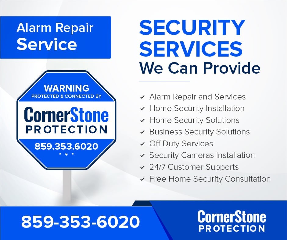 alarm repair services cornerstone protection
