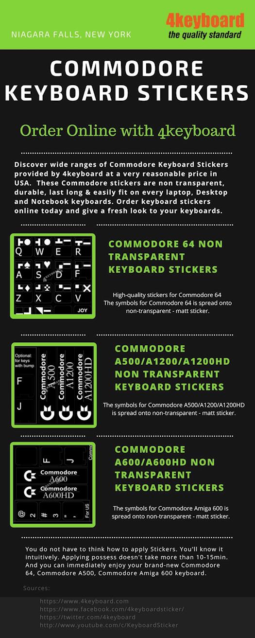 Commodore Keyboard Stickers