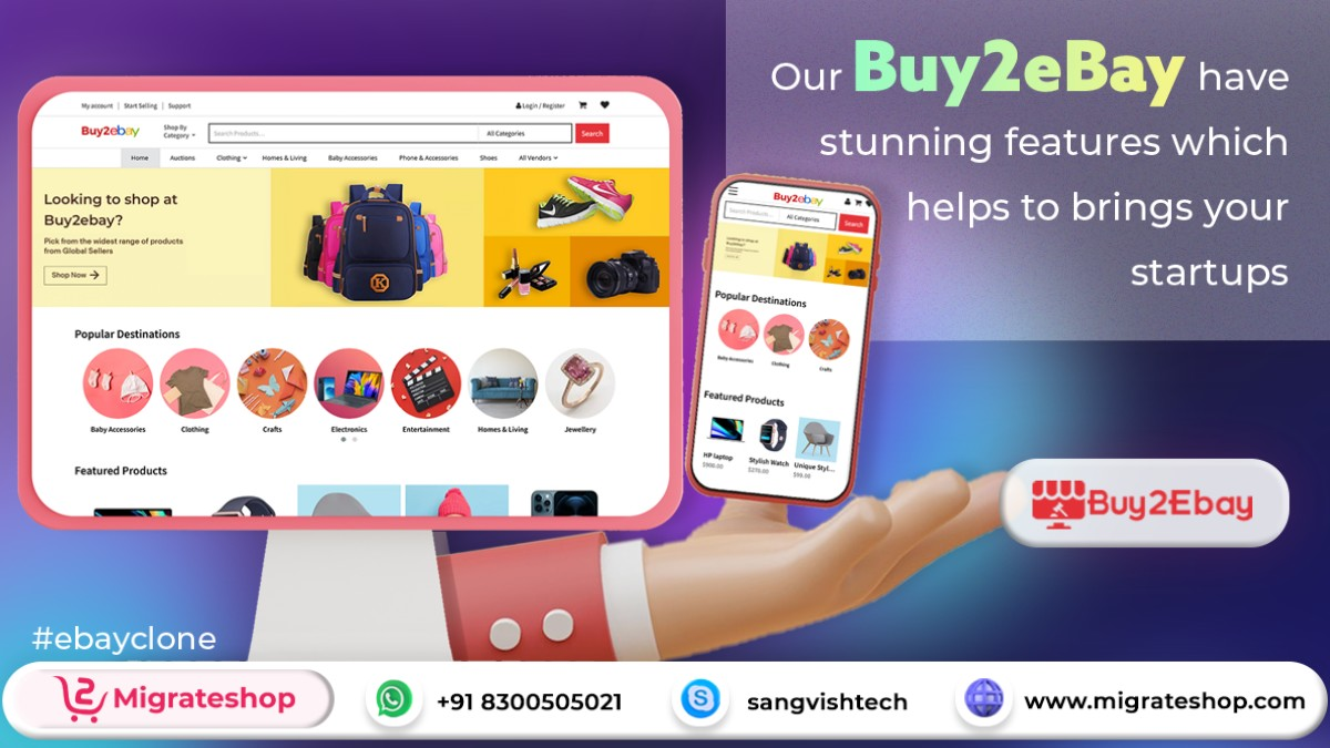 Our Buy2eBay has stunning features which help to brings your startups