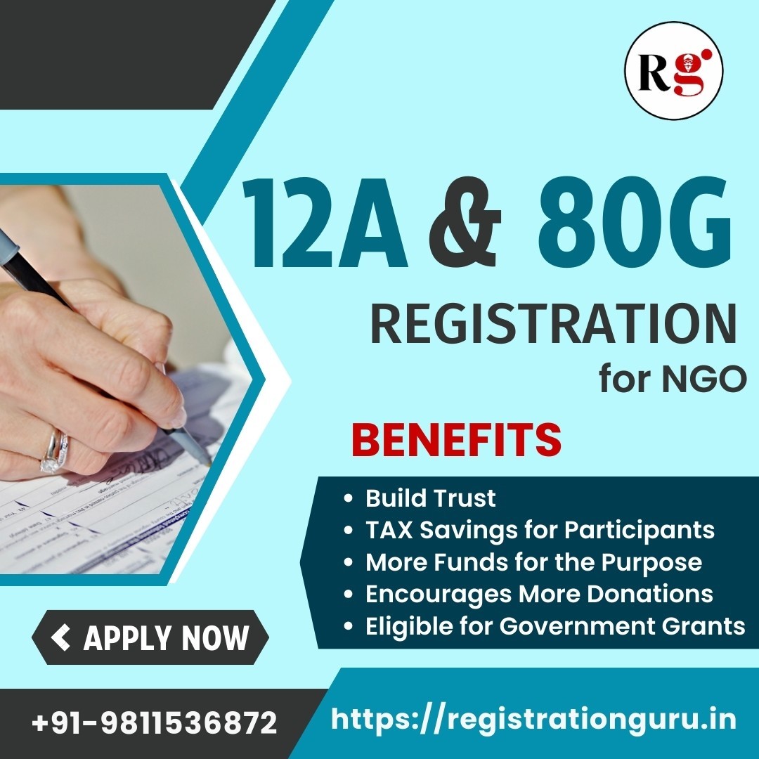 Fast and Easy 80G12A Registration in Delhi through Registration Guru