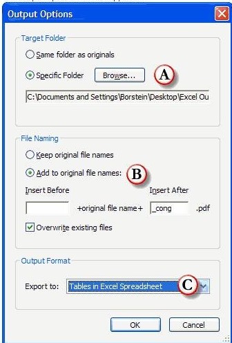 Output Options