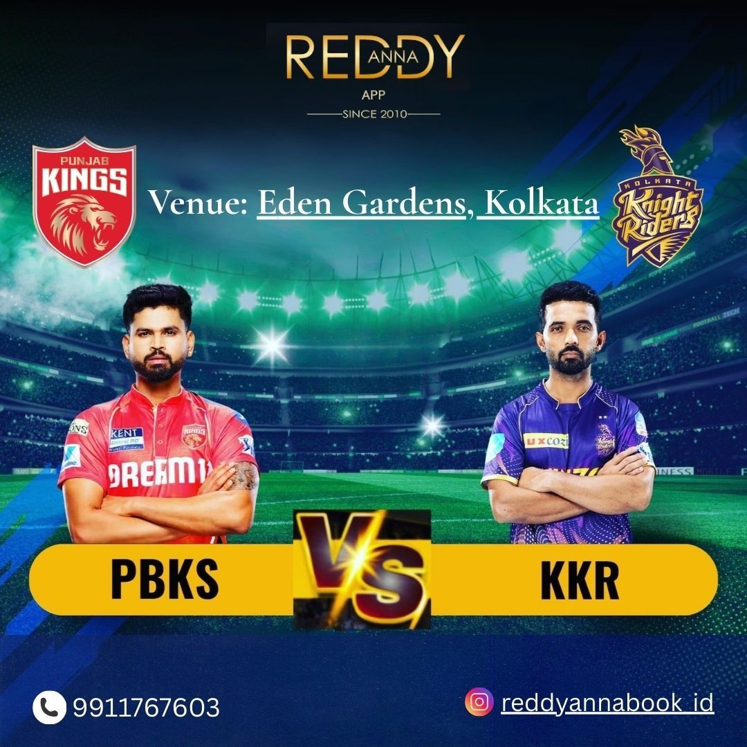 Experience IPL 2025 Action with Reddy Anna Login During KKR vs PBKS Showdown