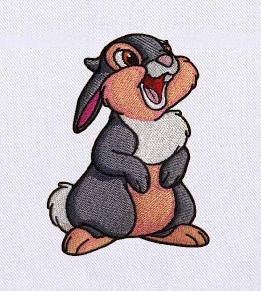 Friendly and Lively Thumper Embroidery Design - DigitEMB