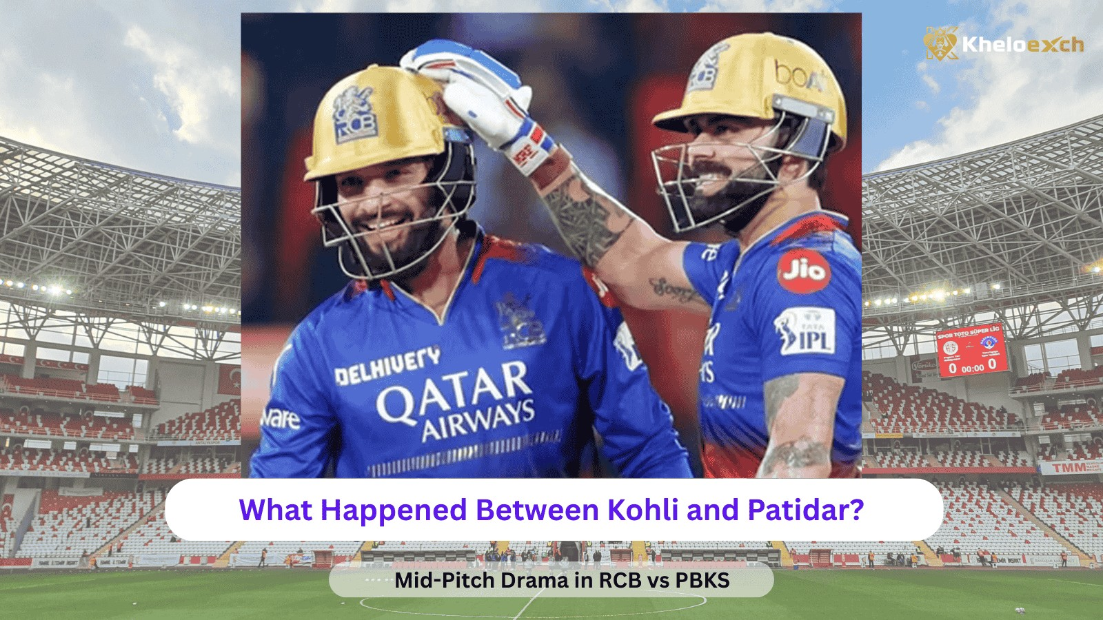 Kohli vs Patidar: Mid-Pitch Drama Shakes RCB in IPL 2025 Clash Against PBKS