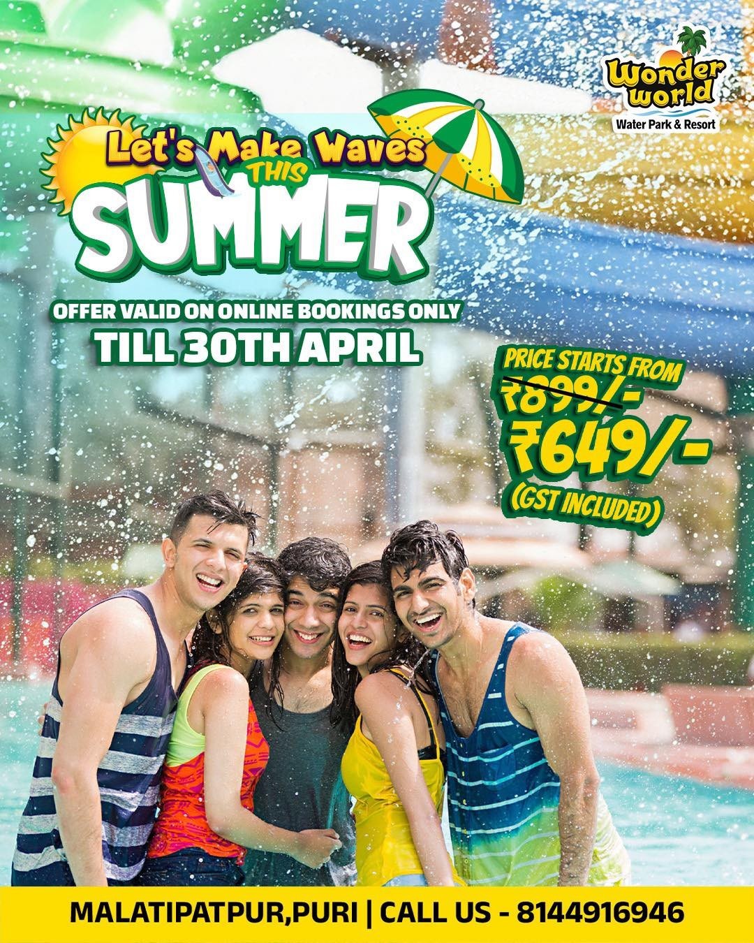 Wonderworld Waterpark Summer Offer