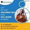 Top Universities and Colleges in India 2022-23 - My First College