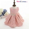 Blush Pink Lace Love Baby Girl Party Dress