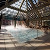 Indoor Pool with Retractable Roof - Commercial - BTI Designs and The Gilded Nest