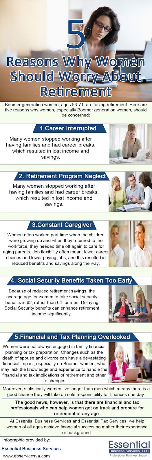 5 Reasons Why Women Should Worry About Retirement
