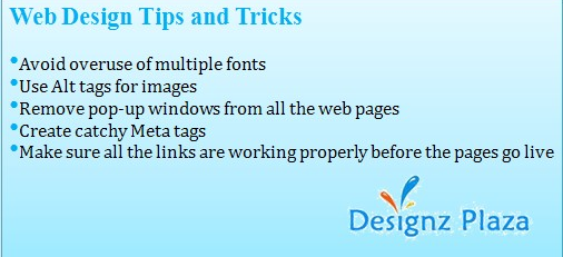 Web Designing Tips and Tricks