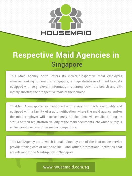 Respective Maid Agencies in Singapore