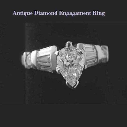 Antique Diamond Engagement Ring from Romantic Jewelers