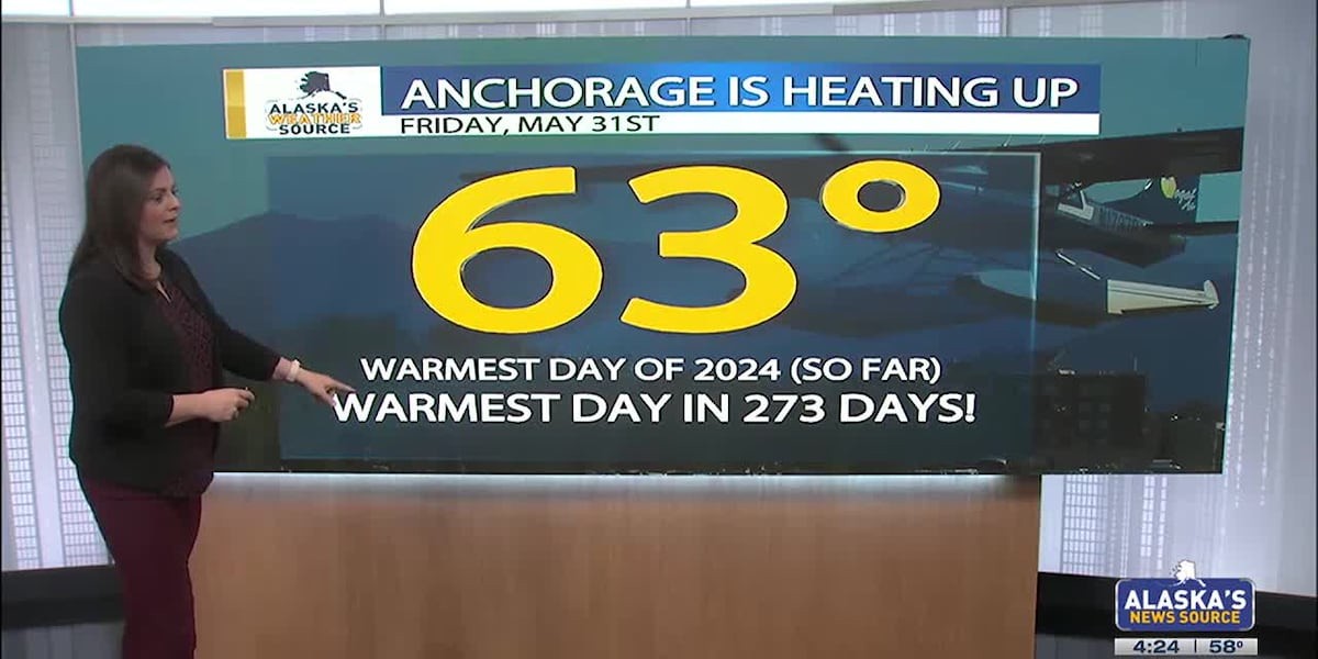 Anchorage sees warmest temperature in 273 days