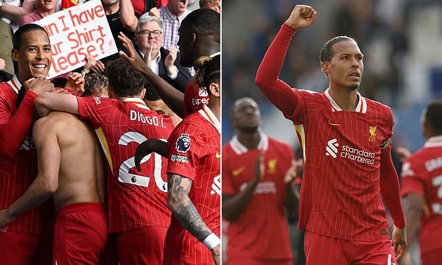 Van Dijk calls for 'one more push' as Liverpool close in on title