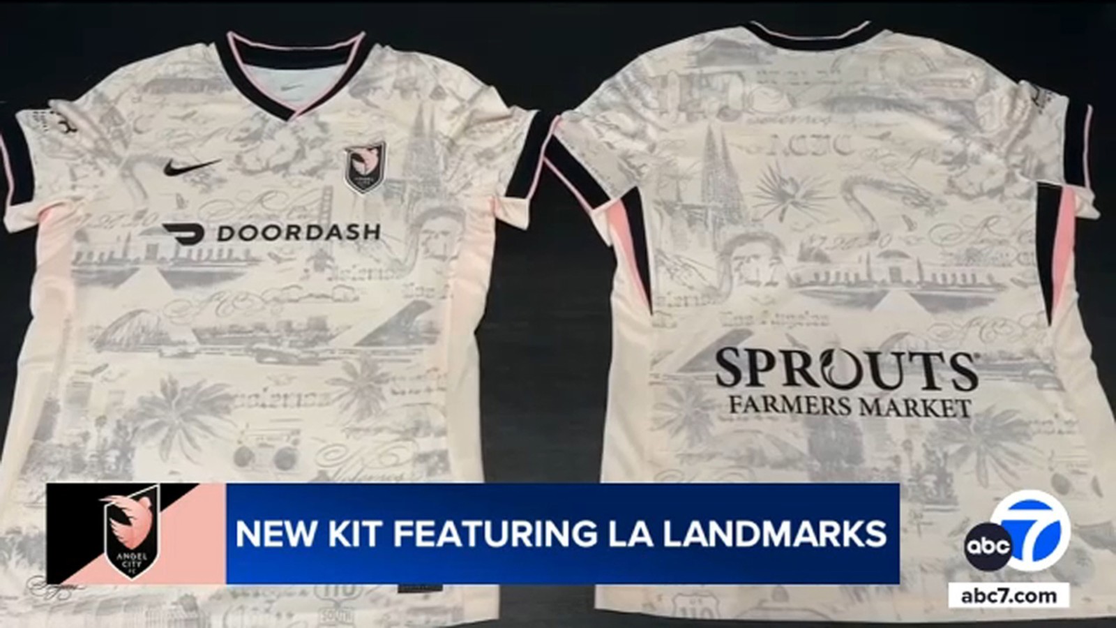 New Angel City FC jersey features Los Angeles landmarks