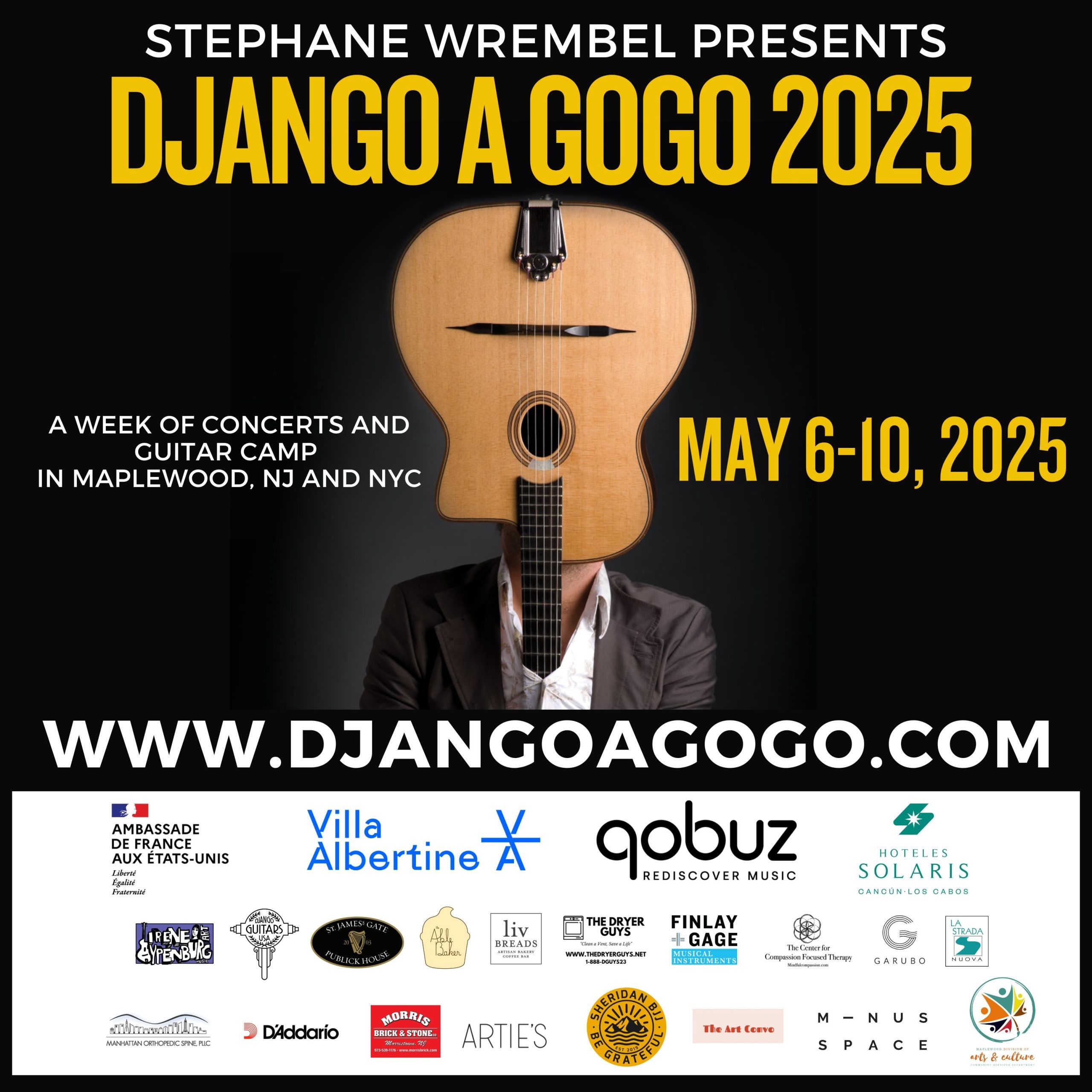 Stephane Wrembel Presents Django á Gogo Music Festival May 7-10 in NYC & Maplewood 