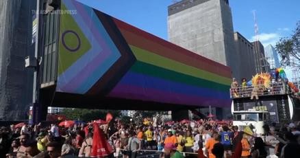 Pride revelers in Sao Paulo reclaim Brazil's national symbols