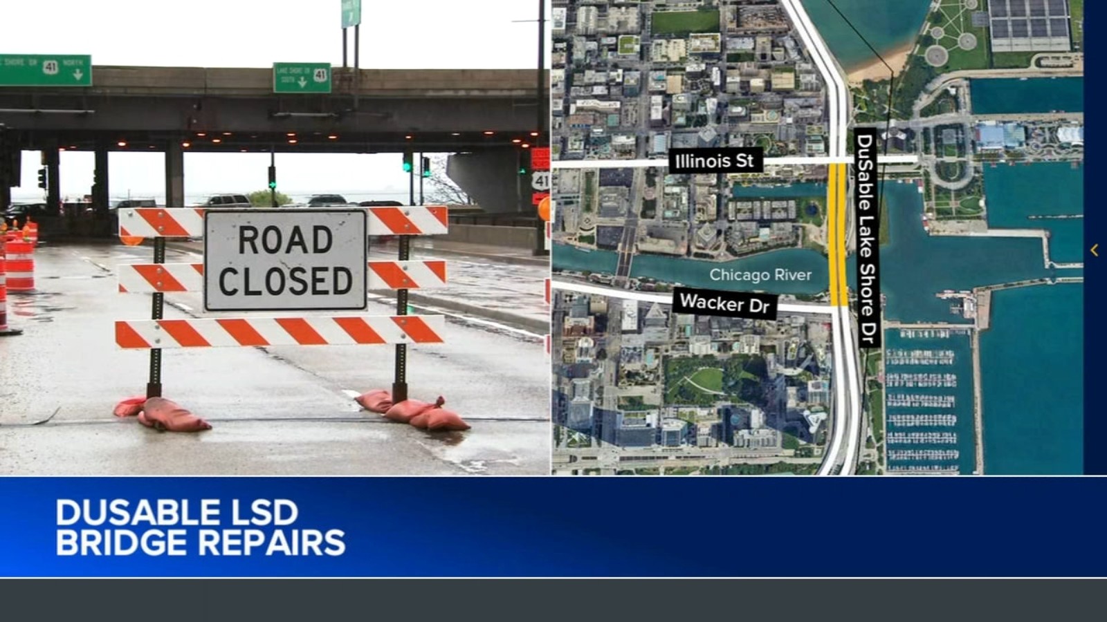 DuSable Lake Shore Drive construction continues downtown; work set to begin on Far North Side
