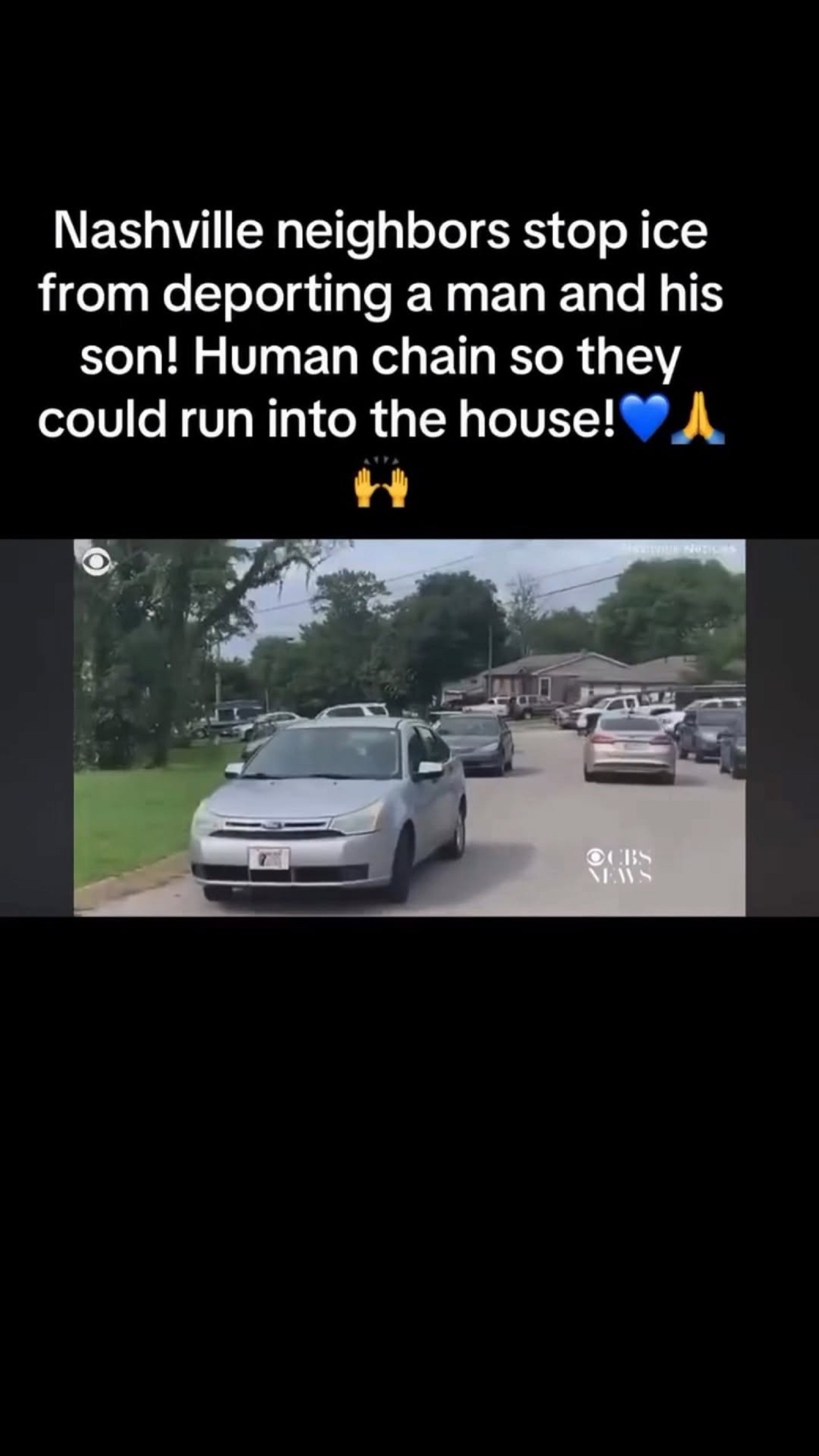 INCREDIBLE: Nashville neighbors form a HUMAN CHAIN to stop ICE from deporting a father and son! ????? This is what real ...