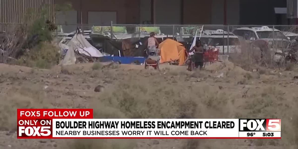 Battle to clear Las Vegas Valley homeless encampment continues