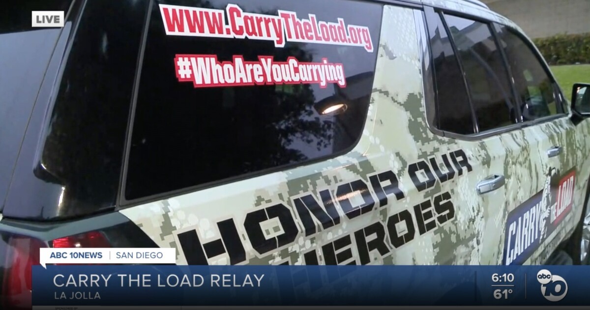 Carry the Load relay to honor the fallen kicks off in San Diego