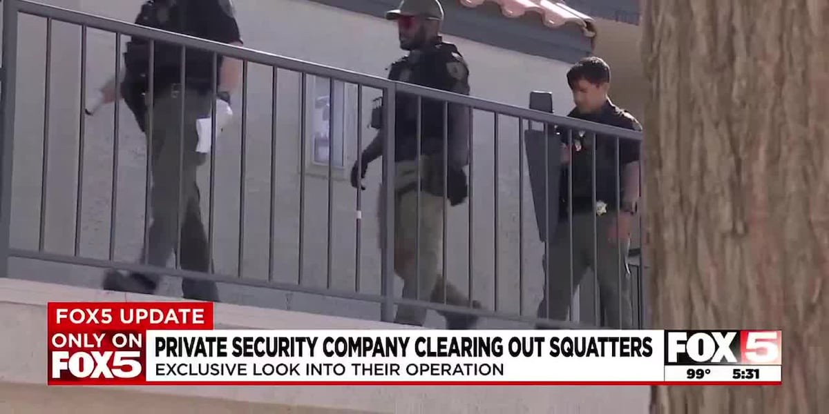 Las Vegas private security company’s major operation to clear out squatters