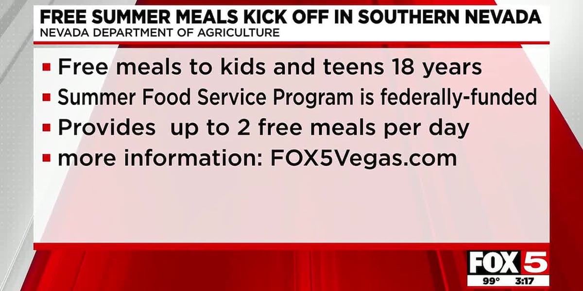 Program offers free summer meals for Las Vegas children