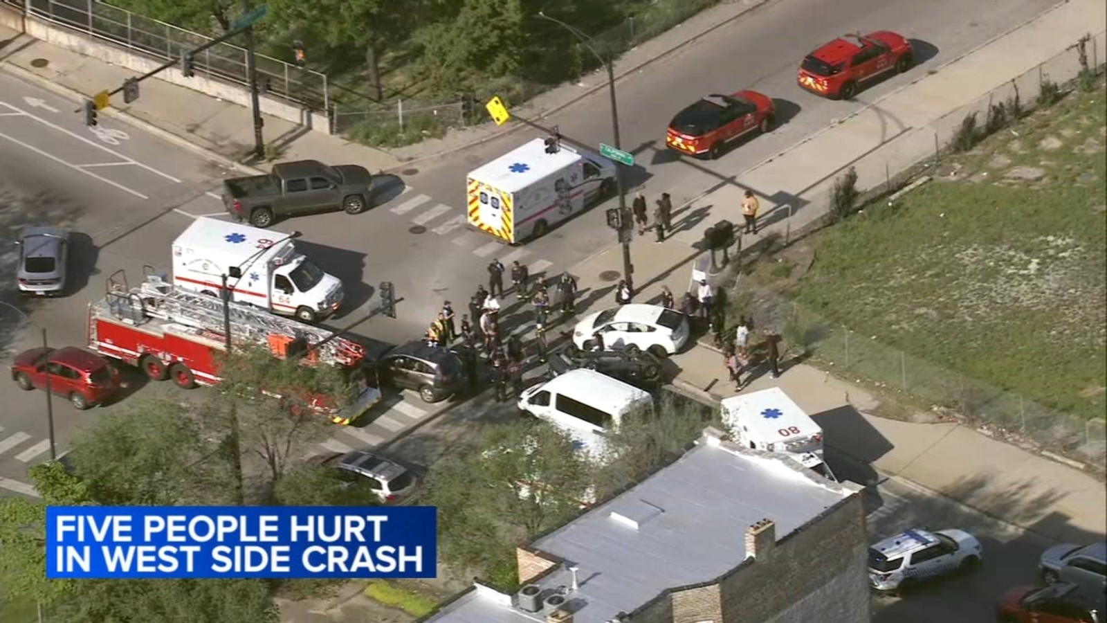 At least 5 injured in Lawndale car crash, Chicago fire officials say