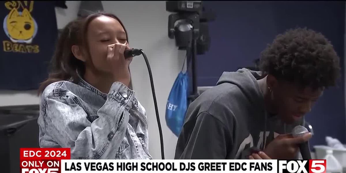 Las Vegas high school DJs greet EDC visitors