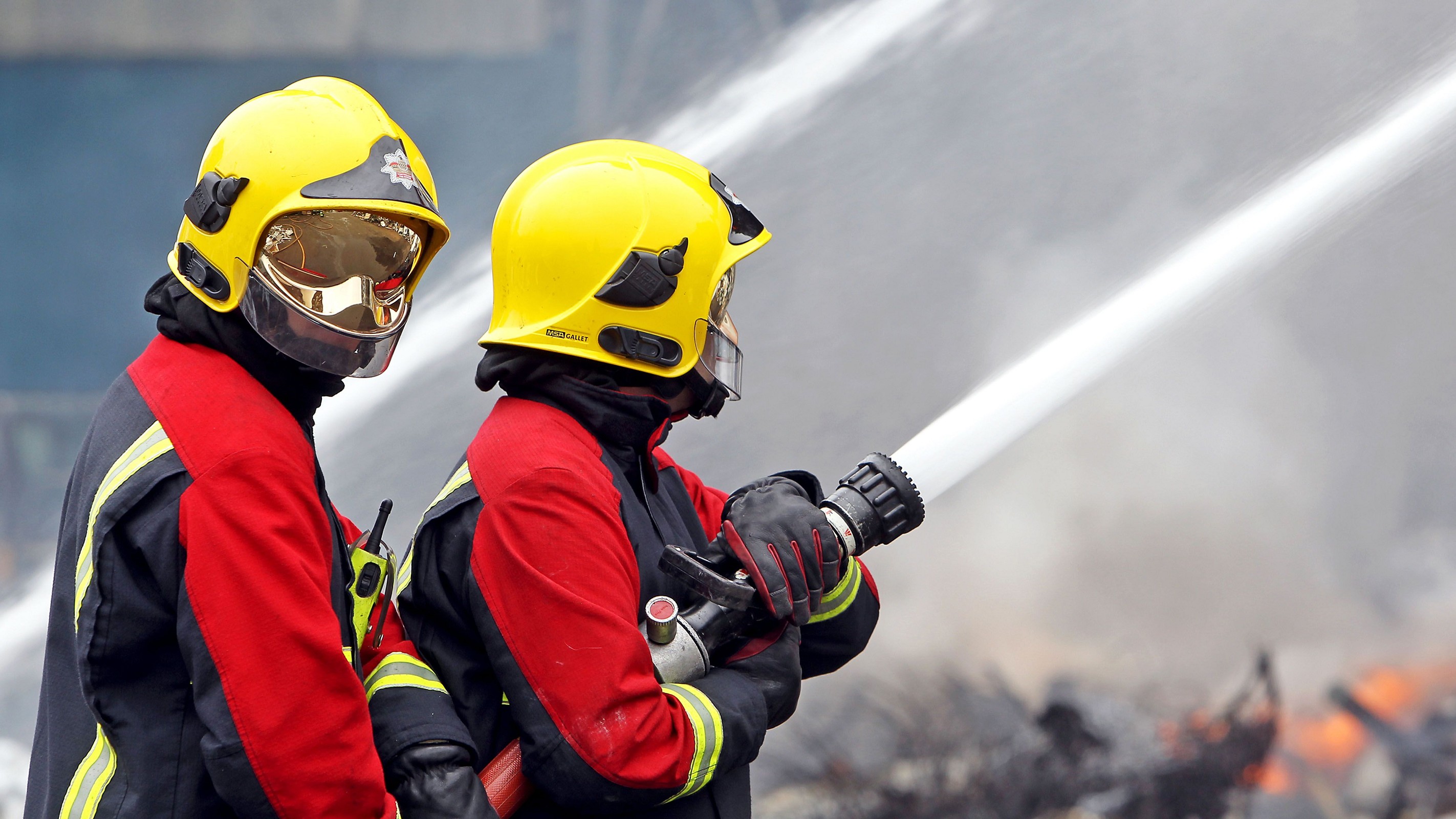 Firefighters have been tackling a blaze at a Birmingham boatyard