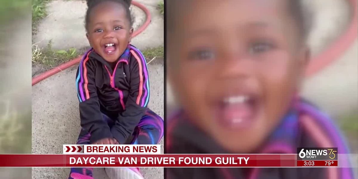 Omaha daycare van driver found guilty in hot car death of 1-year-old