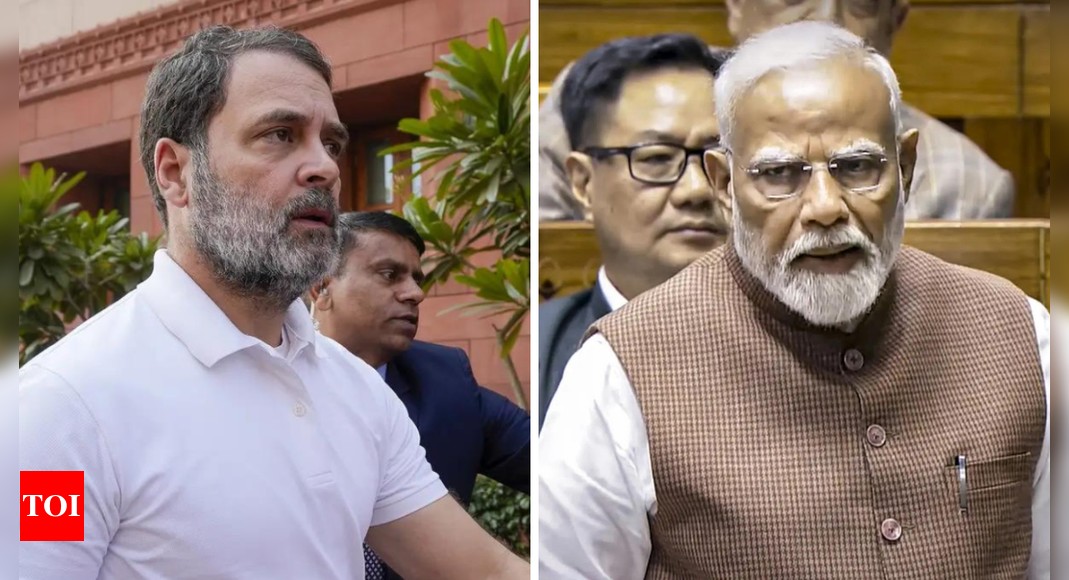 'Did not pay condolences': Rahul Gandhi targets PM Modi on Maha Kumbh speech in Lok Sabha | India News - The Times of India