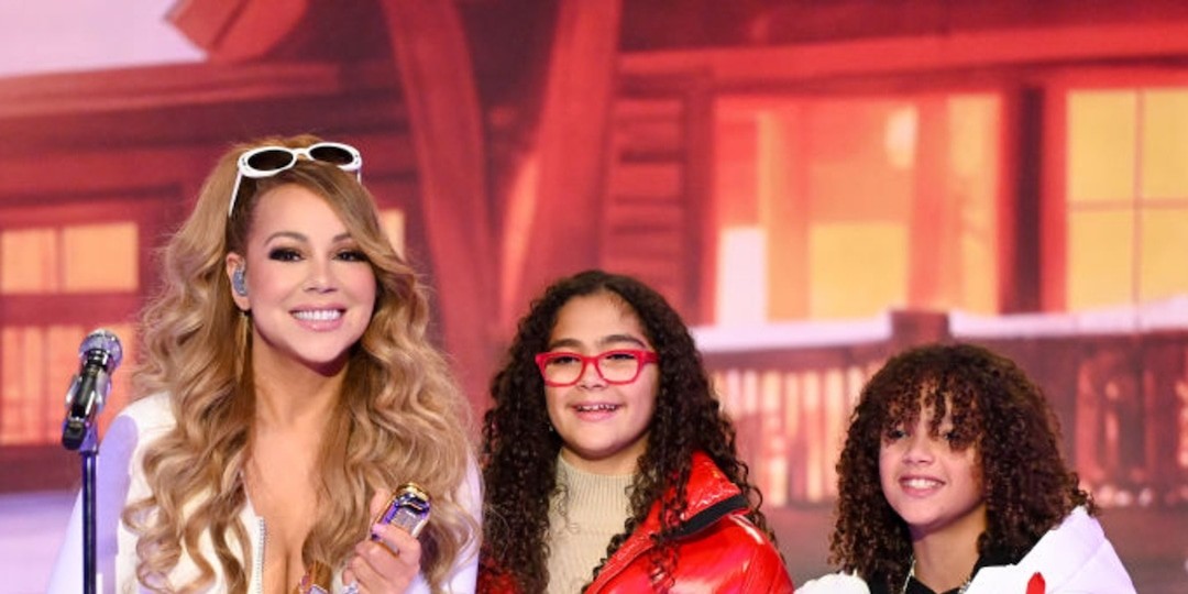 Mariah Carey Poses With Twins Monroe and Moroccan, 13, in Rare Easter Family Photos