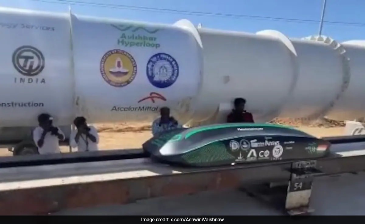 India's Hyperloop Tube To Be World's Longest At 410 Metres: Ashwini Vaishnaw